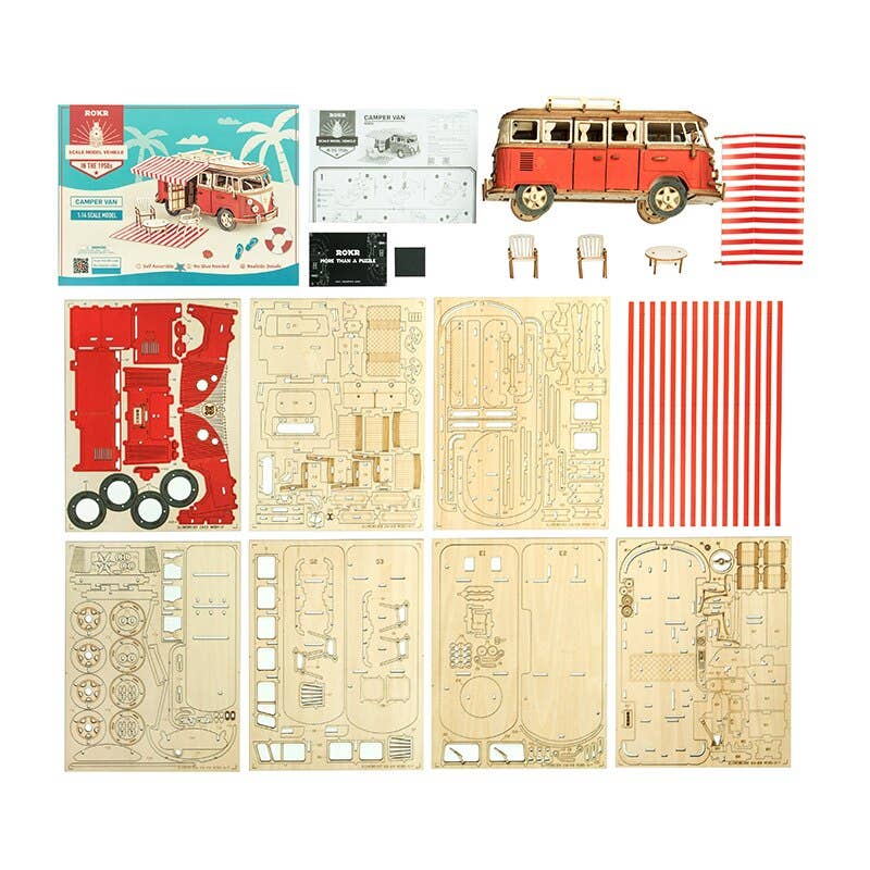 3D Wooden Puzzle: Camper Van