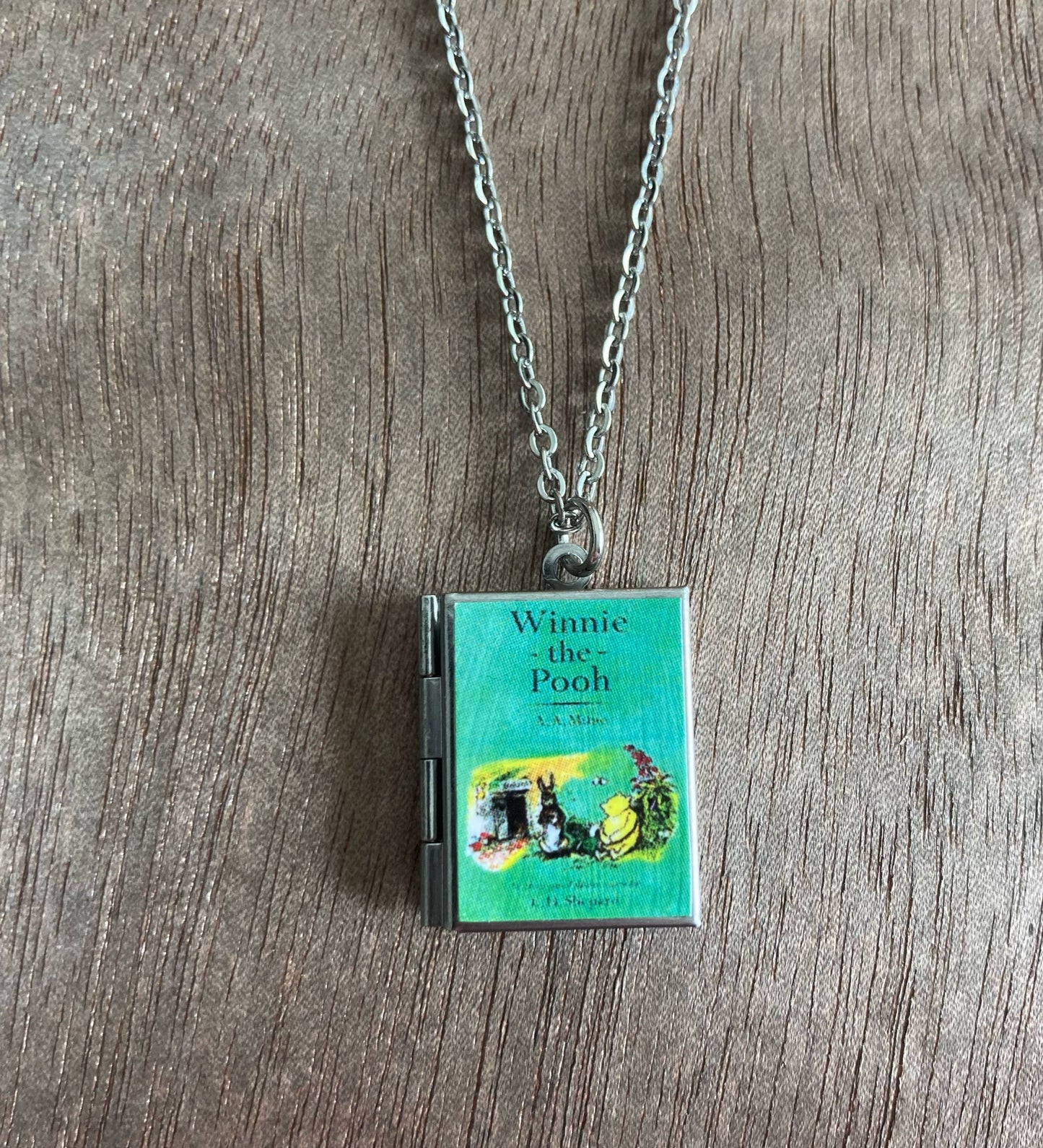 Book Locket Winnie-the-Pooh: Stainless Steel