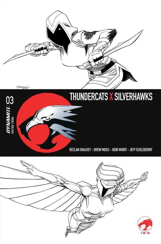 Thundercats X Silverhawks #3 Cover L Declan Shalvey Line Art Variant