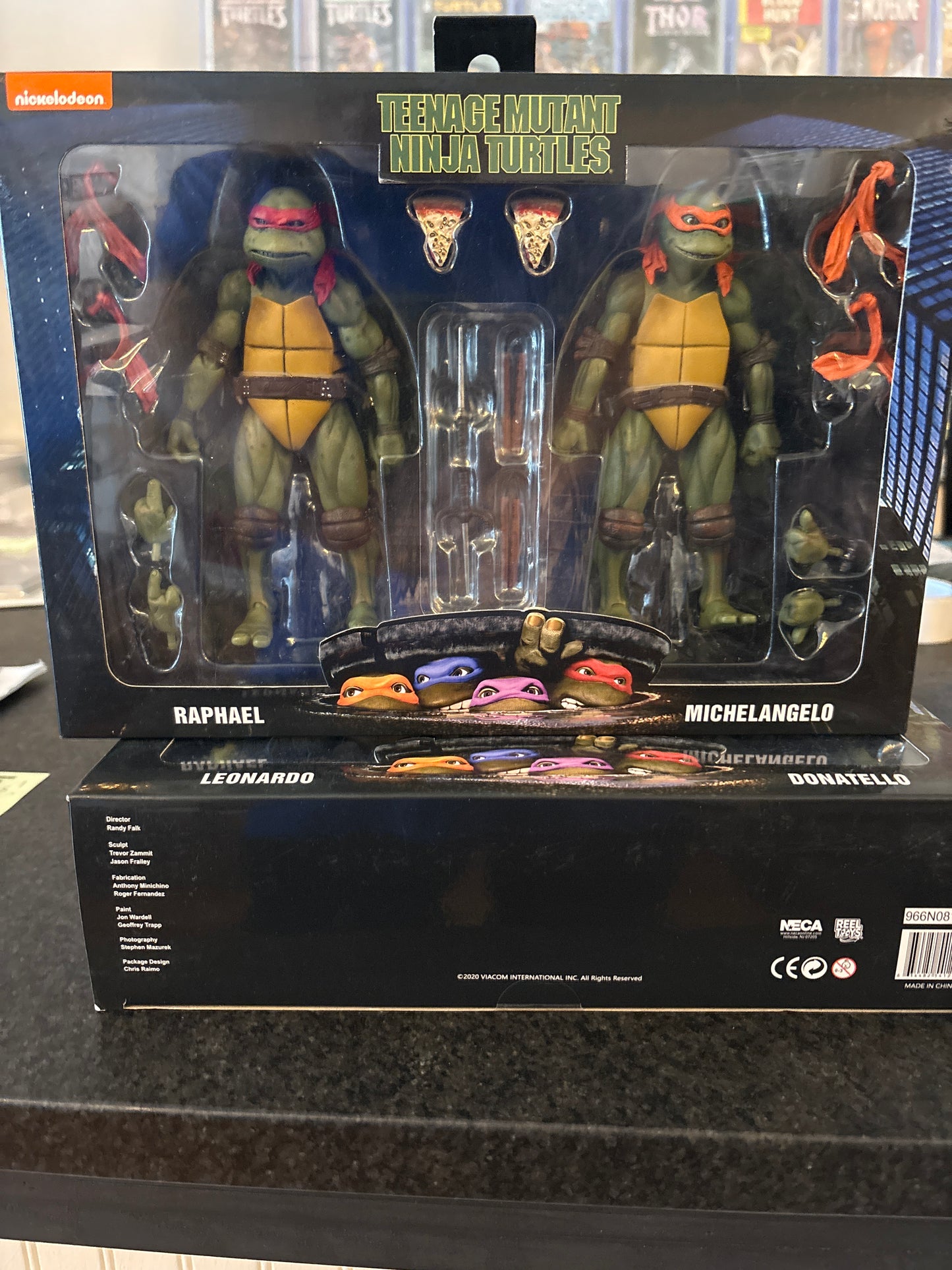 NECA Tmnt 1990 movie Raphael and Michelangelo two pack