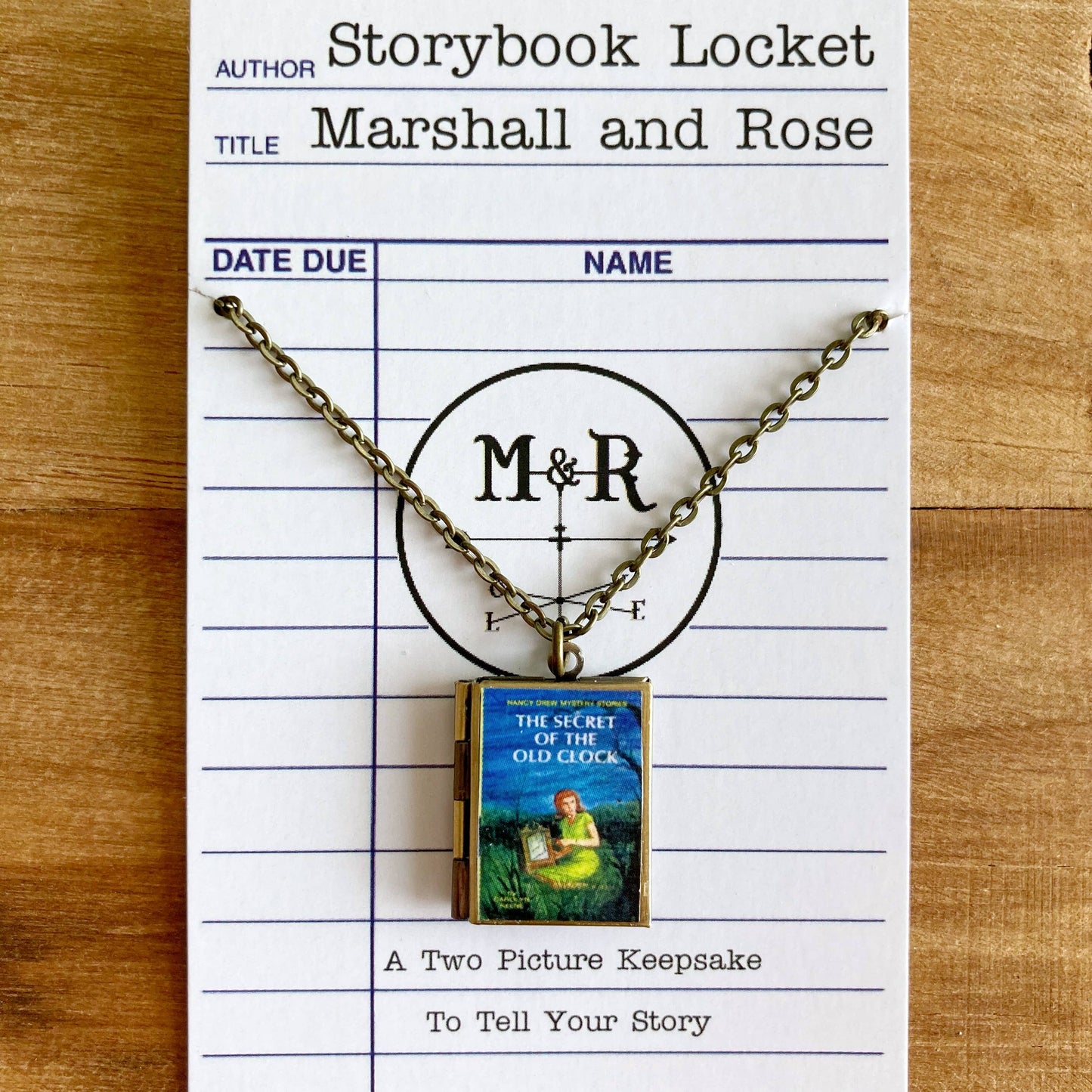 Book Locket Nancy Drew - Secret of the Old Clock: Bronze