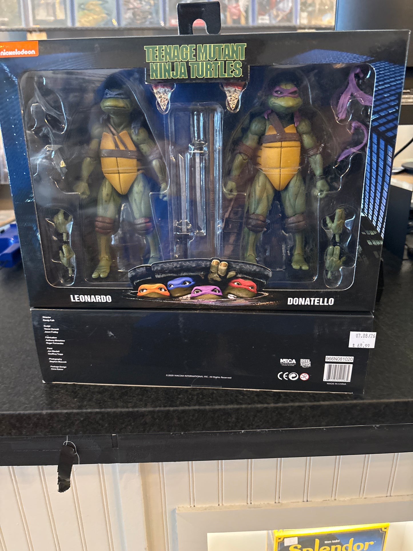 NECA Tmnt 1990 movie Leonardo and Donatello two pack