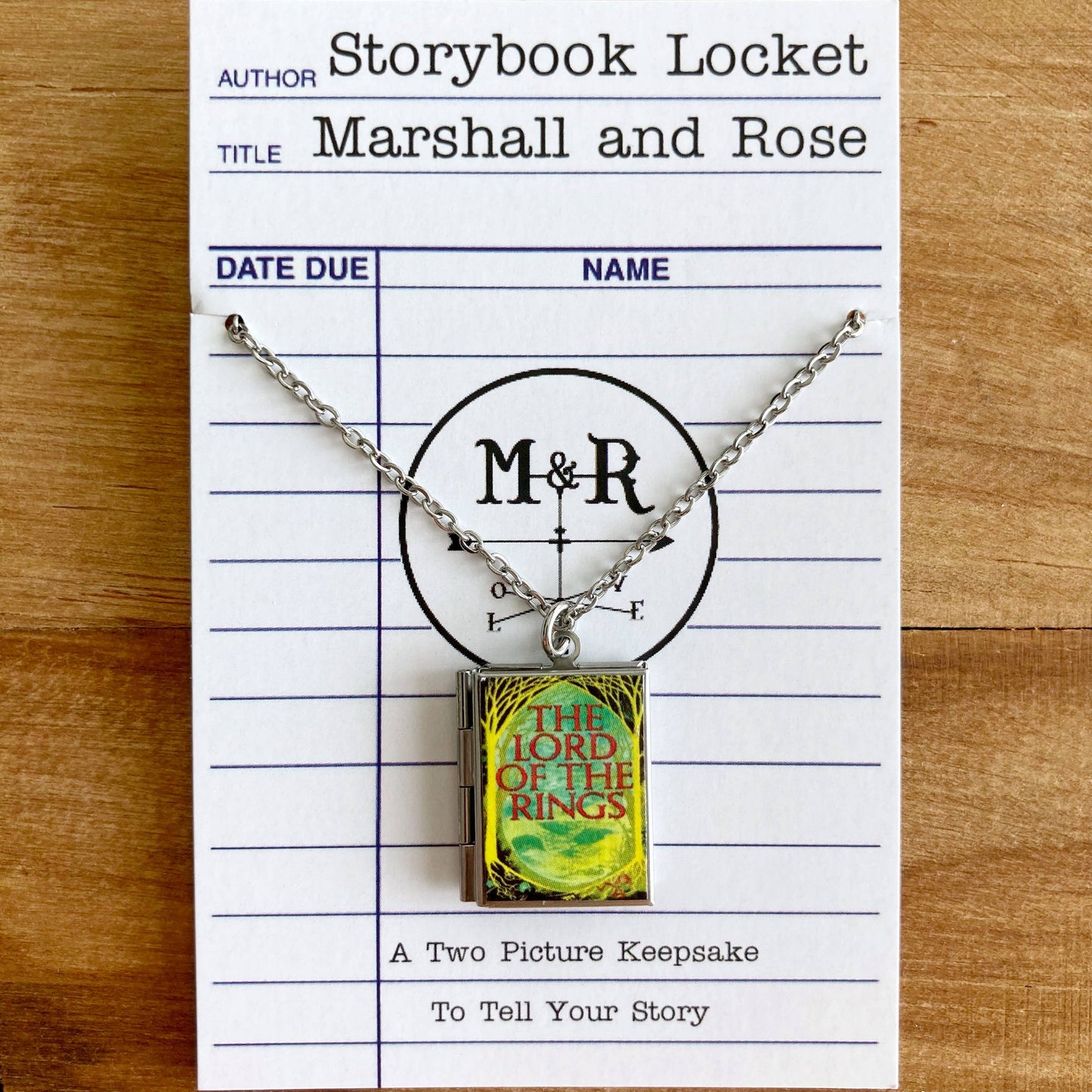 Book Locket The Lord of the Rings - Forest: Stainless Steel