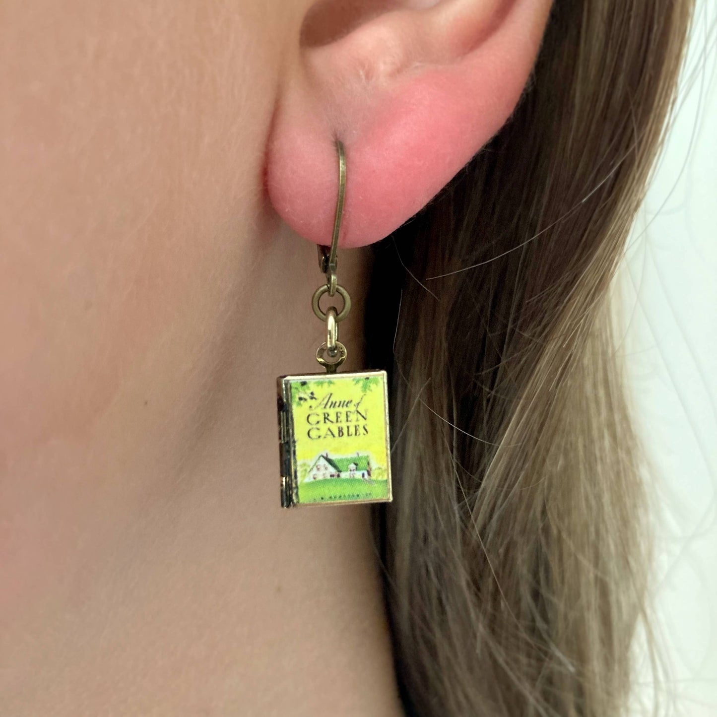 Earrings Book Locket Anne of Green Gables - Home