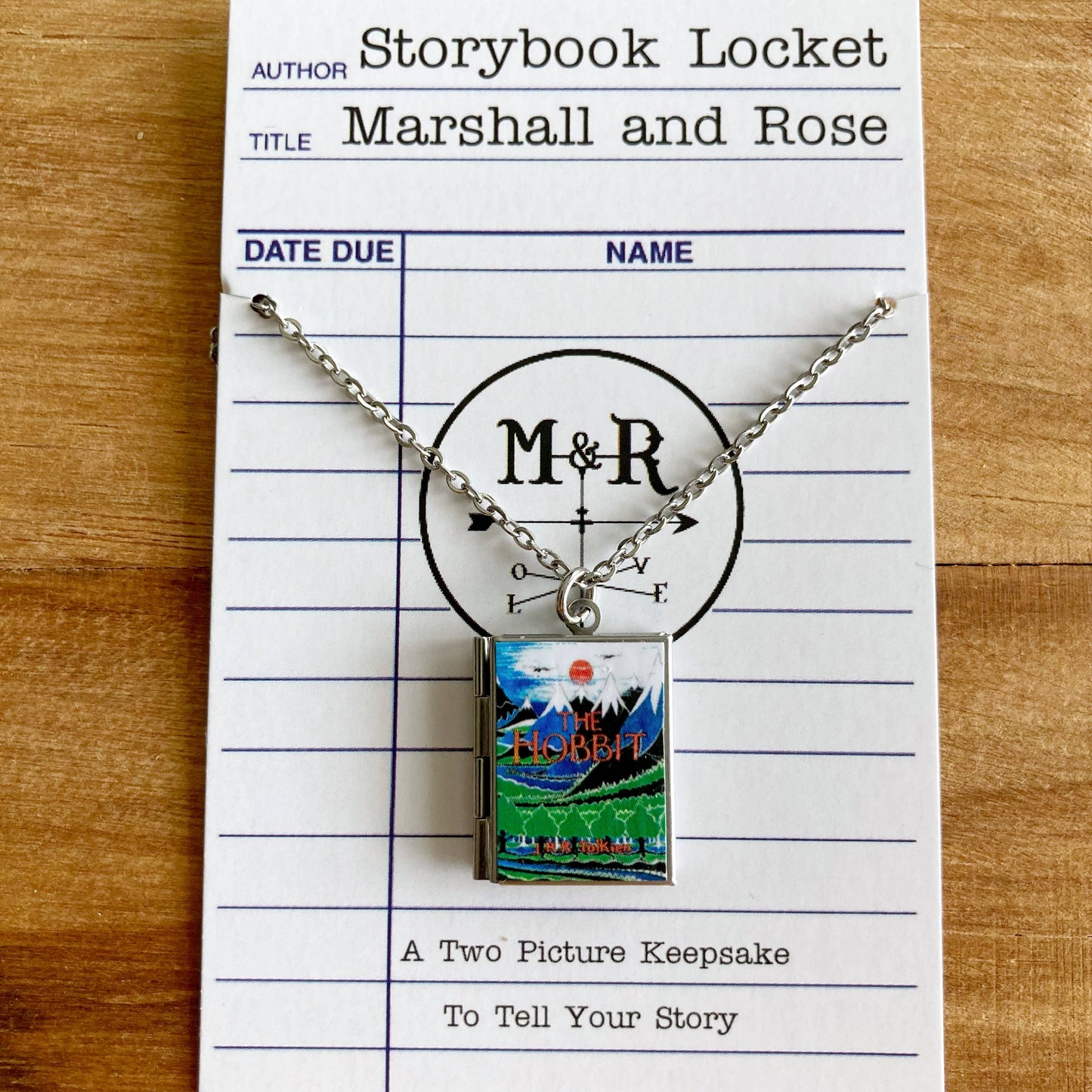 Book Locket The Hobbit: Stainless Steel