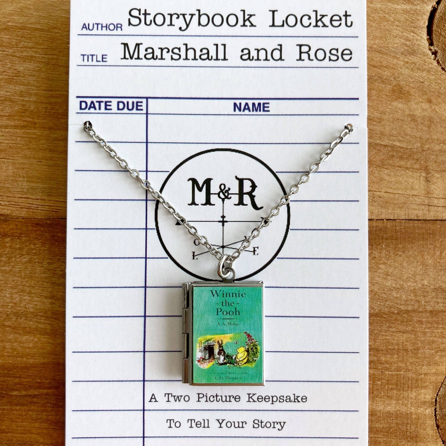 Book Locket Winnie-the-Pooh: Stainless Steel
