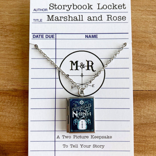 Book Locket Chronicles of Narnia - Lamp Post : Stainless Steel