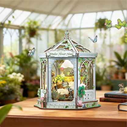DIY Miniature House Kit: Windsor Flower House