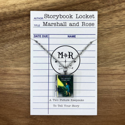 Book Locket Nancy Drew - The Hidden Staircase: Stainless Steel