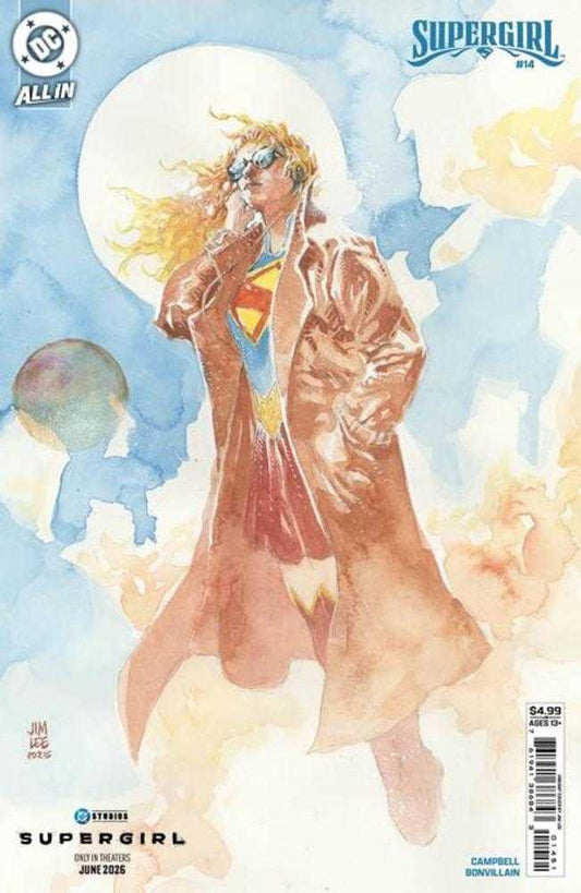Supergirl #14 Cover E Jim Lee Supergirl Movie Card Stock Variant (The Reign Of The Superboys)