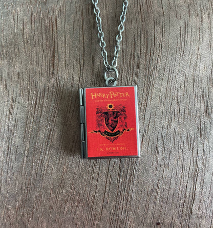 Book Locket Harry Potter - House Gryffindor: Stainless Steel