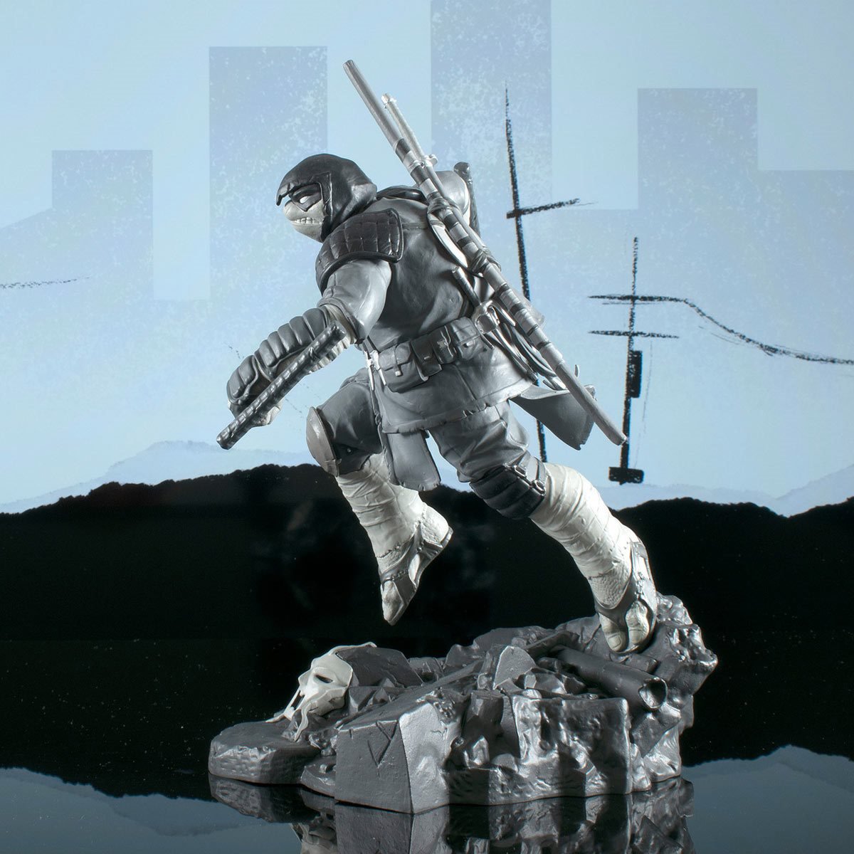 Teenage Mutant Ninja Turtles Gallery Last Ronin Black and White Variant Statue: