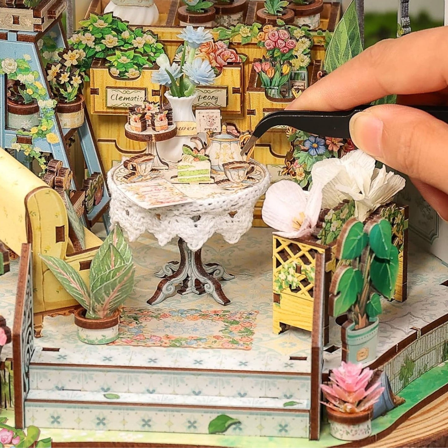 DIY Miniature House Kit: Windsor Flower House