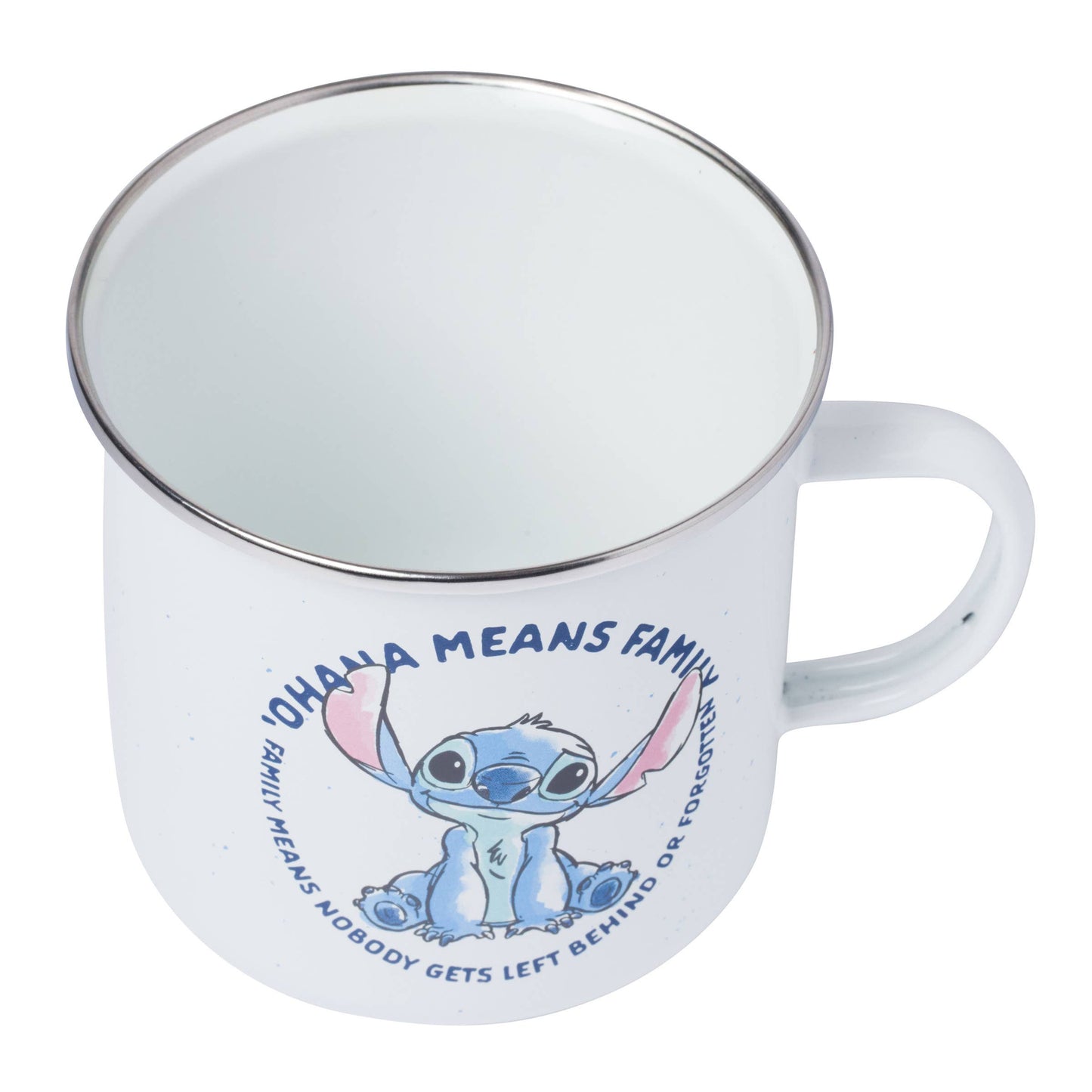 Lilo and Sitch Ohana Circle Text 21oz Enamel Camper Mug