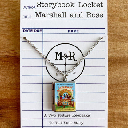 Book Locket Little House on the Prairie: Stainless Steel