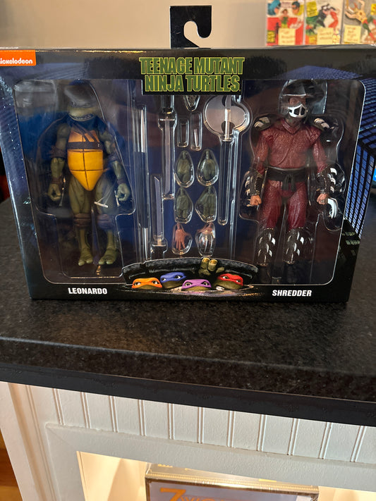 NECA Tmnt 1990 movie Leonardo the Shredder two pack (Copy)