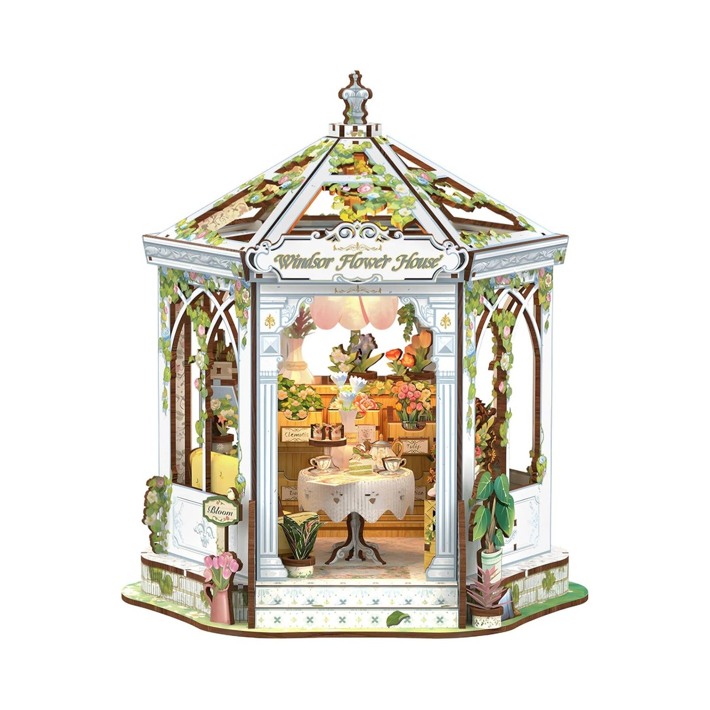 DIY Miniature House Kit: Windsor Flower House
