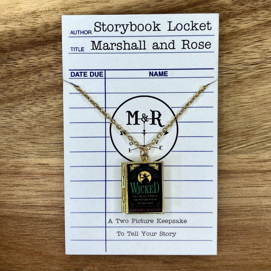 Book Locket Wicked: Brass