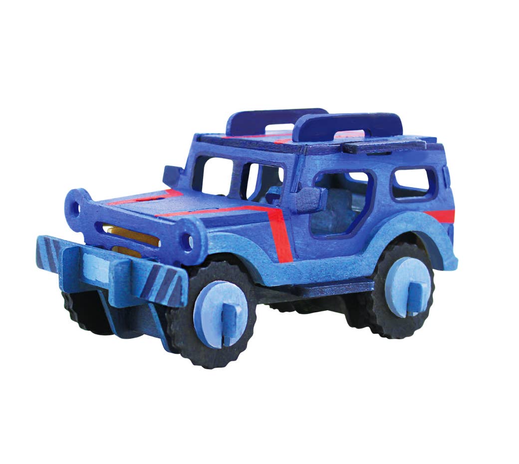 3D Wooden Puzzles (with paint) Kits: Locomotive