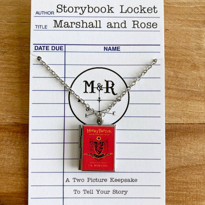 Book Locket Harry Potter - House Gryffindor: Stainless Steel