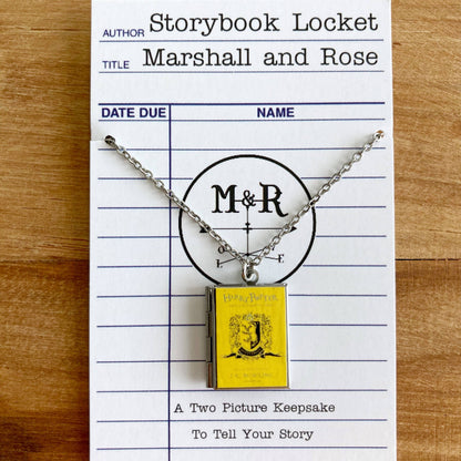 Book Locket Harry Potter - House Hufflepuff: Stainless Steel