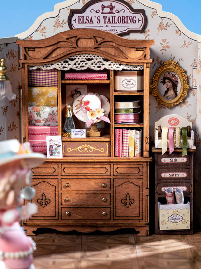 DIY Miniature House Kit: Elsa's Tailoring