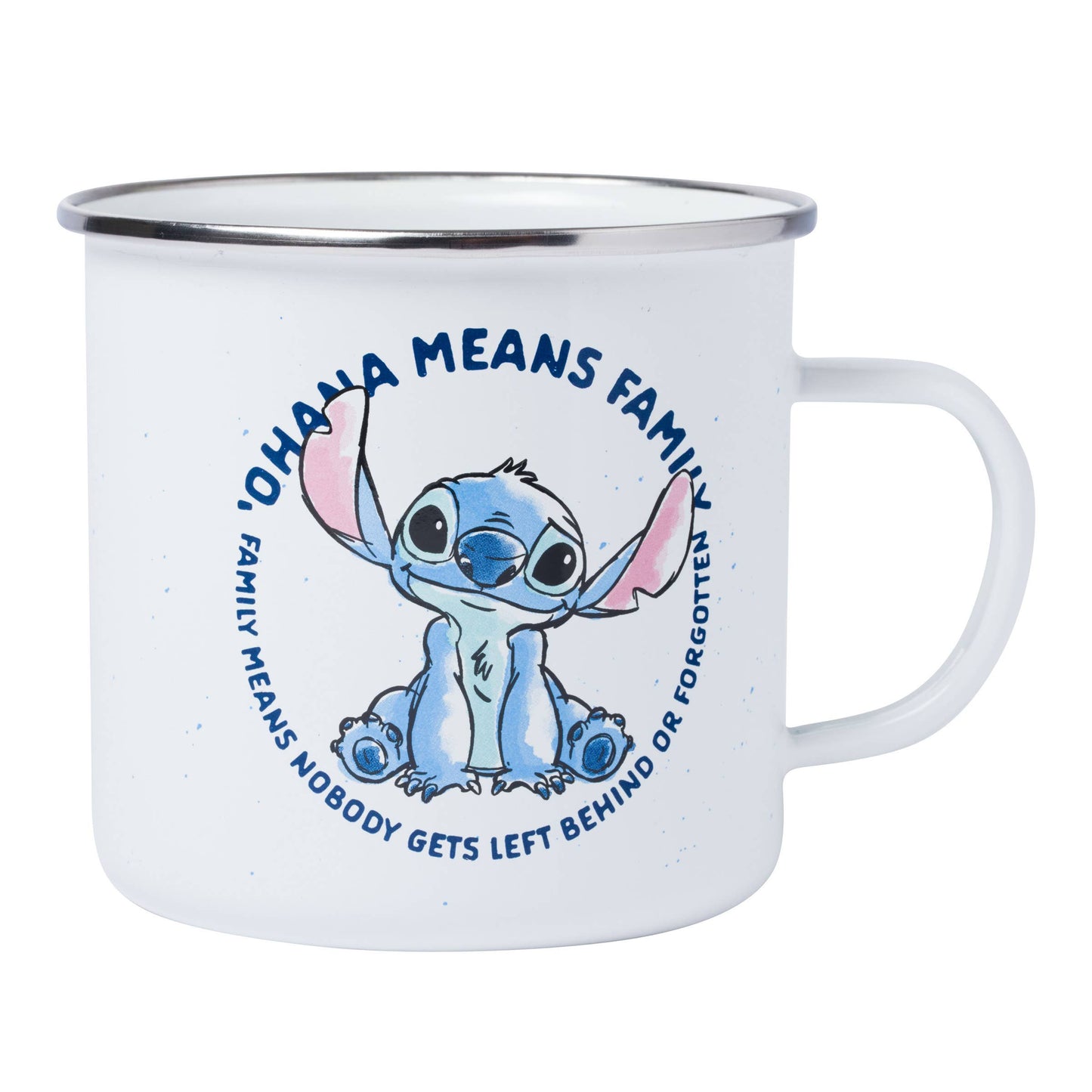 Lilo and Sitch Ohana Circle Text 21oz Enamel Camper Mug