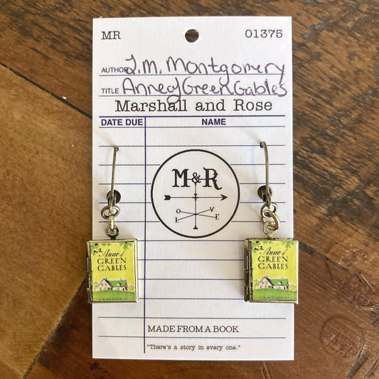 Earrings Book Locket Anne of Green Gables - Home