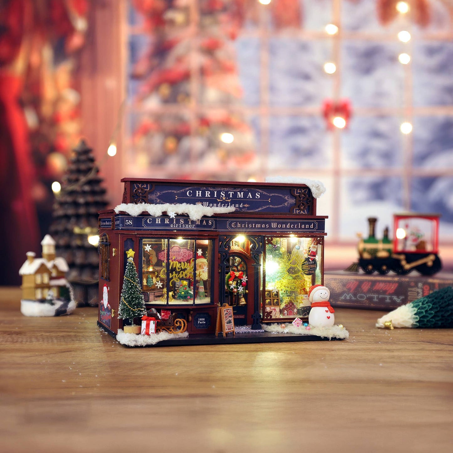DIY Miniature House Kit: Christmas Wonderland