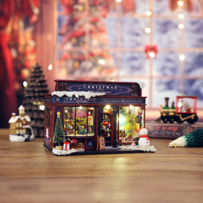 DIY Miniature House Kit: Christmas Wonderland